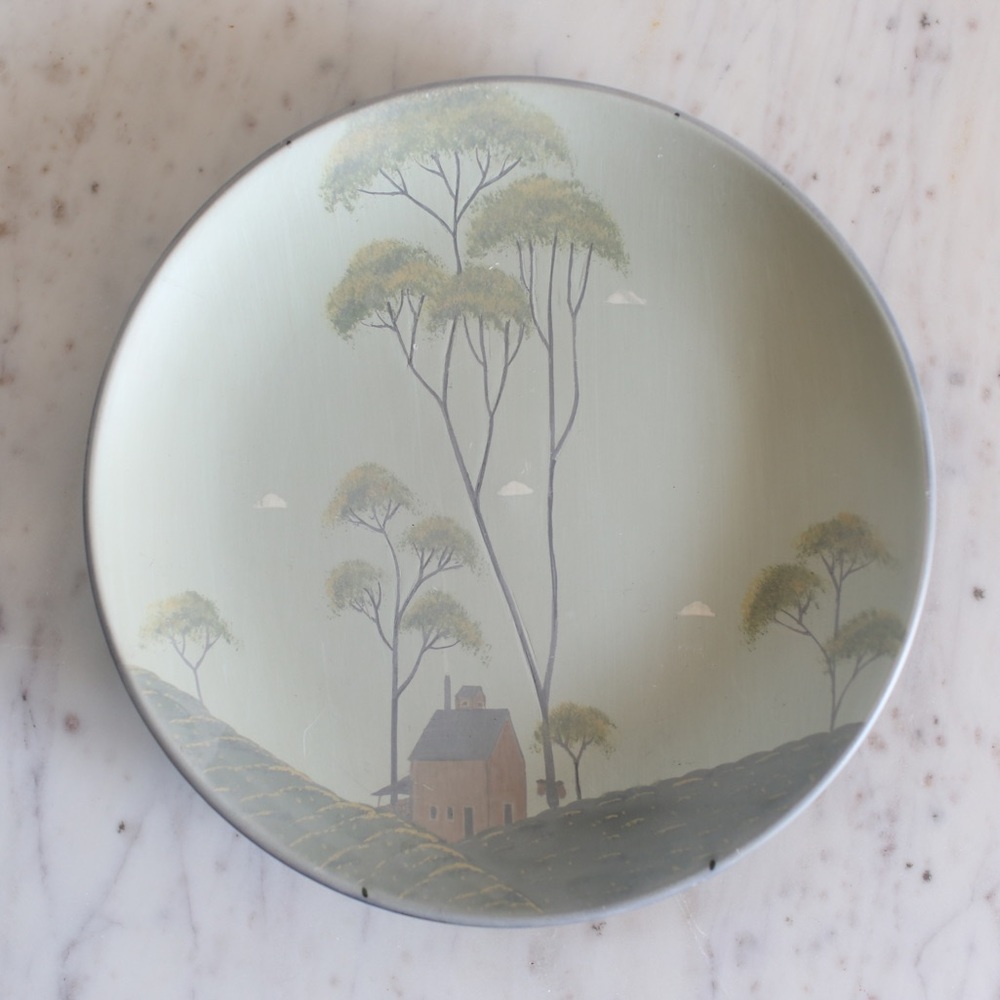 Hand painted decorative plate